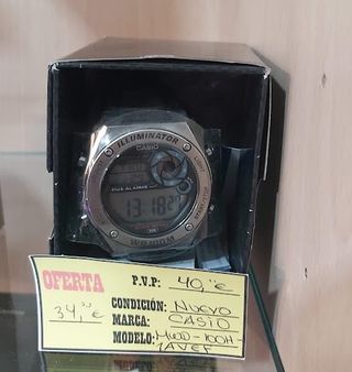 RELOJ CASIO MWD-100H, NUEVO EN SU ESTUCHE