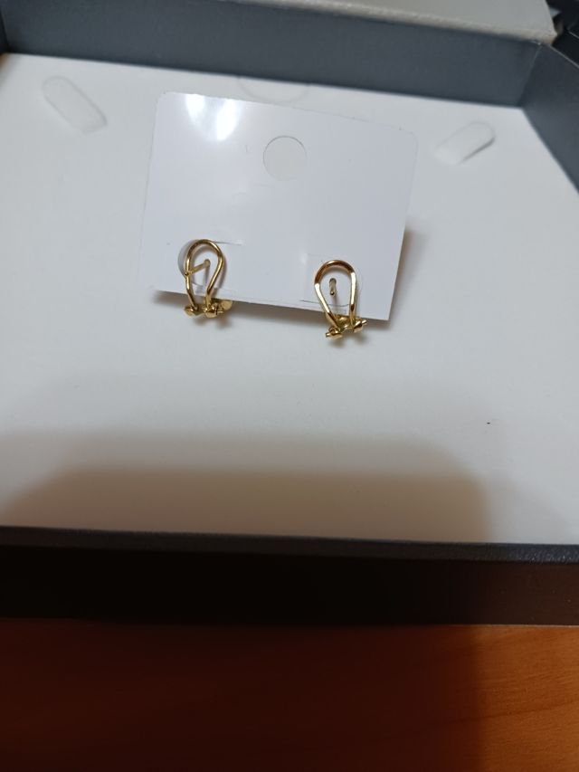 pendientes chapado oro