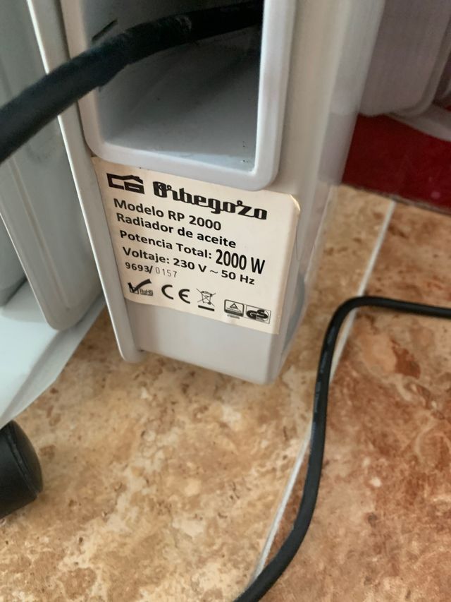 Radiador RP 2000 Orbegozo