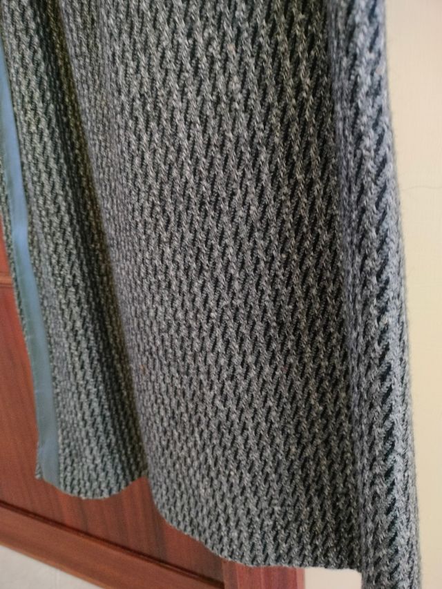 gonna longuette lana pelle