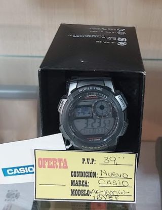 RELOJ CASIO AE1000W, NUEVO EN SU ESTUCHE