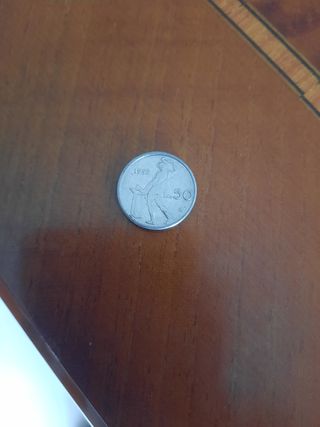 moneta 50 lire piccola 1995