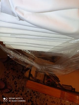 lenzuola 267 x 167 di pelleovo bianche n 10 pezz