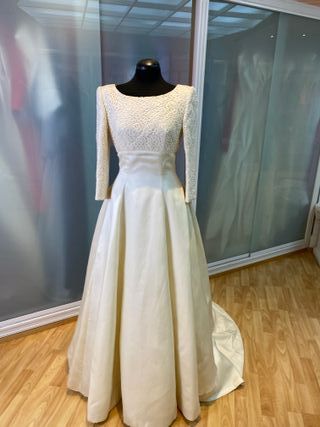 vestido de novia manga larga
