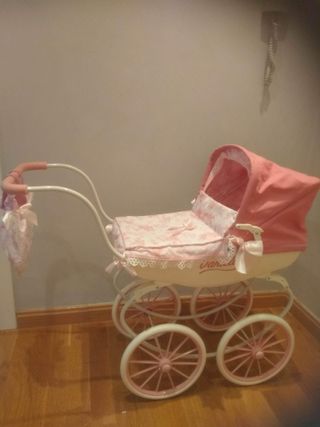 Carrito bebe rosa lazos
