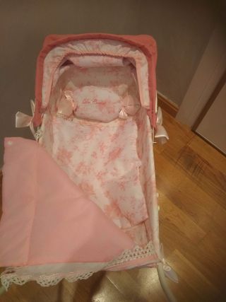 Carrito bebe rosa lazos