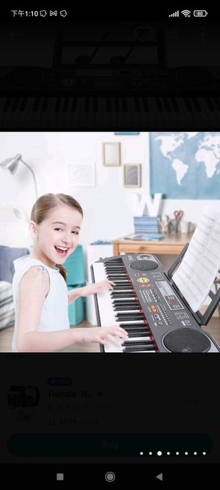 Teclado Musical Digital Electrónico portátil con 6