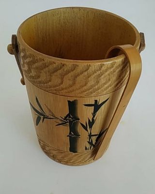 Cubitera de bambú con dibujos