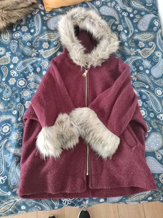 abrigo tipo poncho talla L/XL oversize