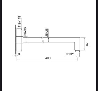 CHOLLO!!! BRAZO DUCHA + DUCHÓN ACERO INOX AISI 316