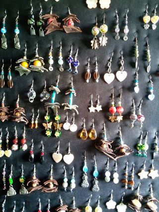 Pendientes Artesanales de Cristal Italiano.