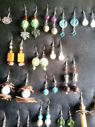 Pendientes Artesanales de Cristal Italiano.