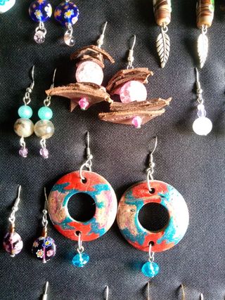 Pendientes Artesanales de Cristal Italiano.