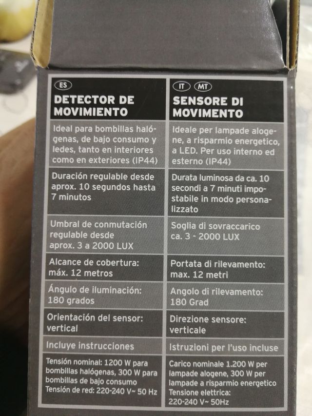 detector de movimiento