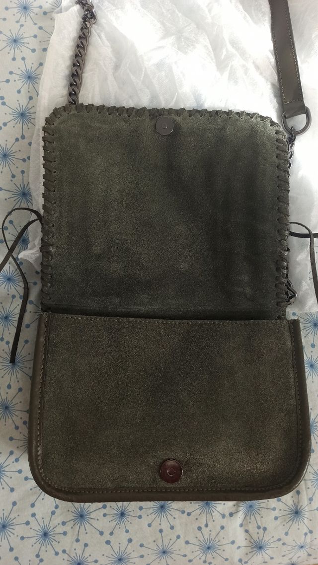 Borsa verde tracolla zara
