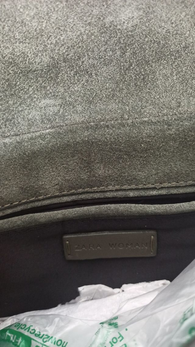 Borsa verde tracolla zara