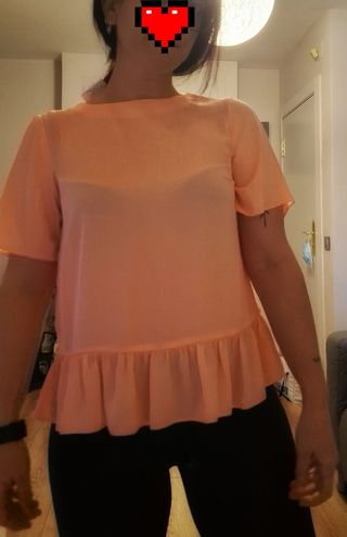 blusa manga corta