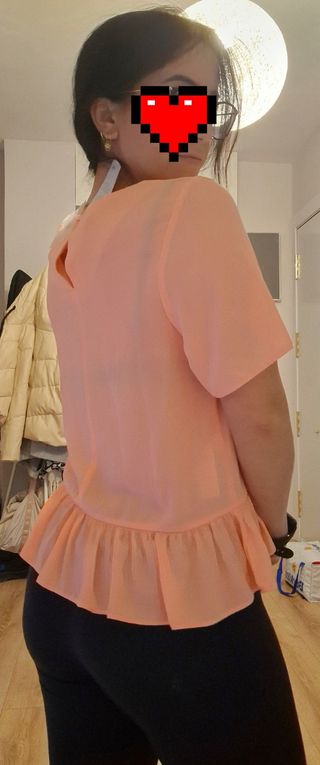 blusa manga corta