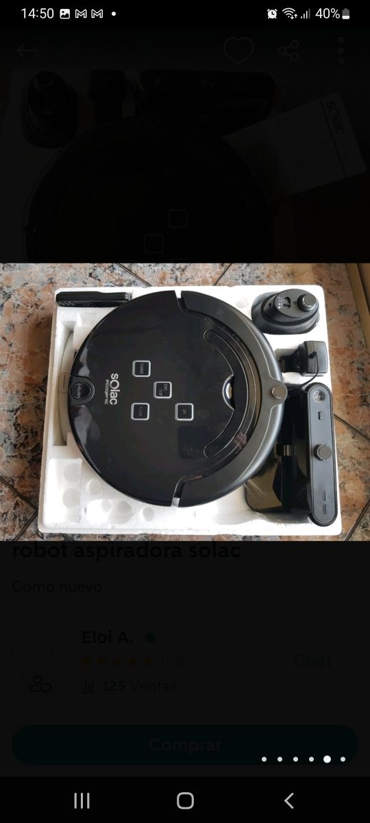 Robot aspirador Solac tipo rumba