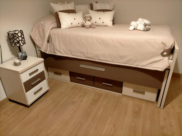 cama nido con accesorios