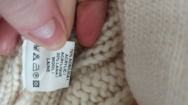 Smanicato gilet maglia lana