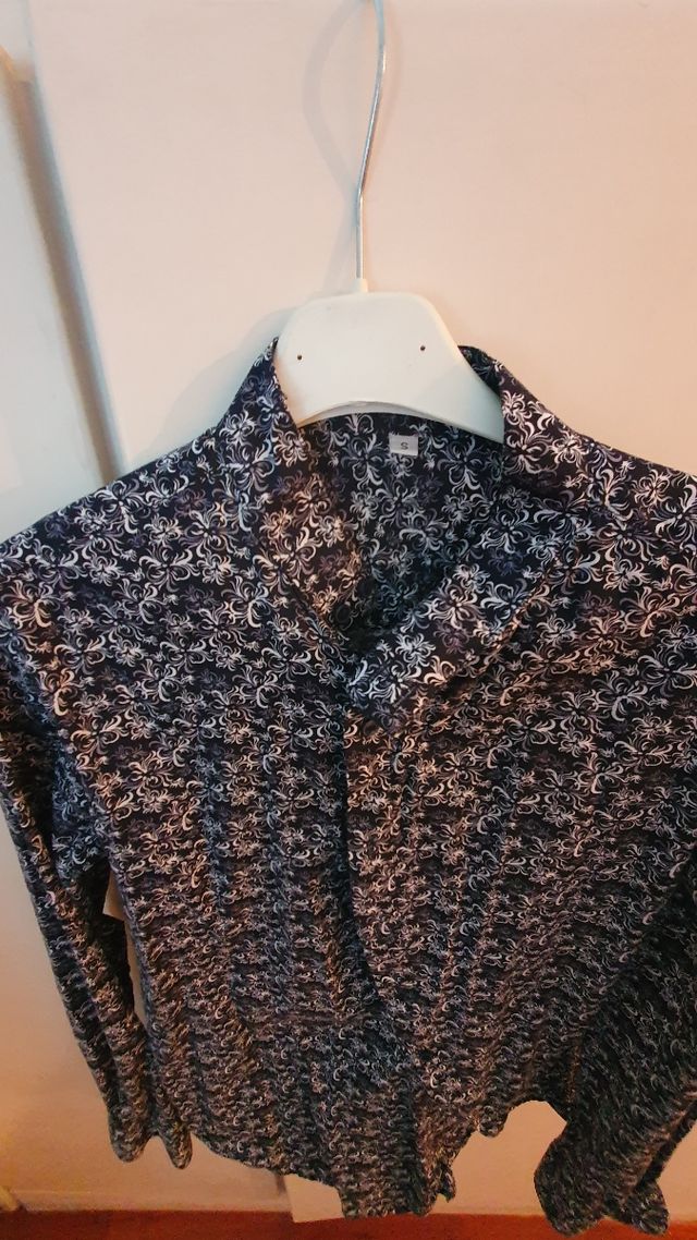 Camicia a collo coreana S