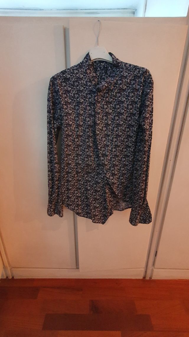 Camicia a collo coreana S