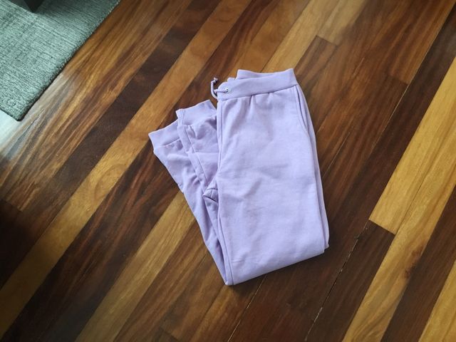 Pantalón de algodón color malva tallaXL