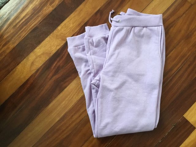 Pantalón de algodón color malva tallaXL