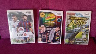 WII con mandos y juegos