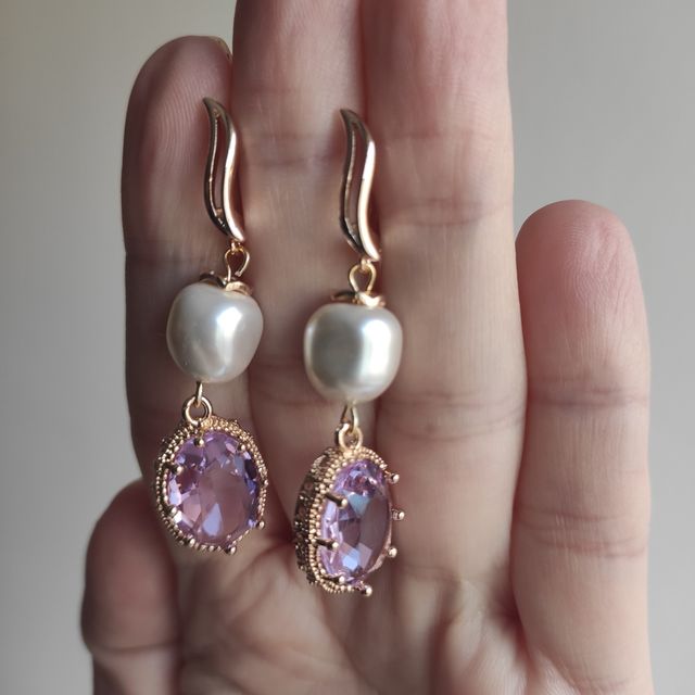 Nuevos pendientes Chapado oro 24K hipoalergénico