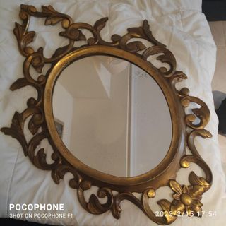 Espejo antiguo tallado Madera