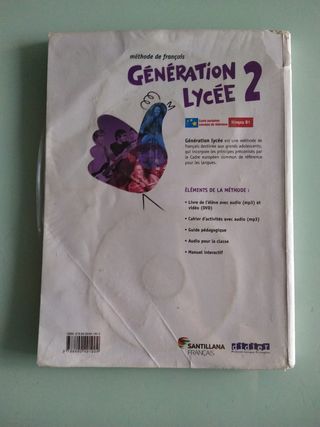 generatión lycee 2 B1 livre de l'eleve Santillana