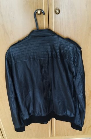 Chaqueta hombre de cuero de Zara