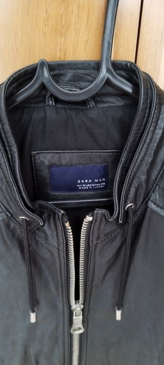 Chaqueta hombre de cuero de Zara