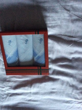 Pañuelos bolsillo caballero iniciales P