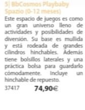 parque infantil de 0 a 12 meses