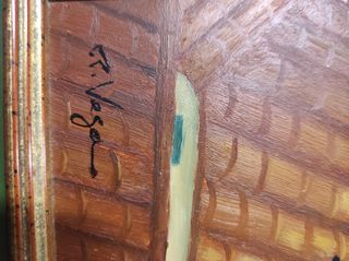 SÓLO 80 € Pintura original "Ratero en un tejado"