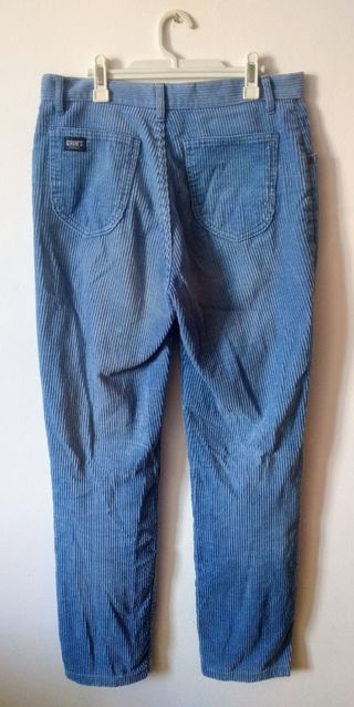 Pantalón pana azul flojo 38