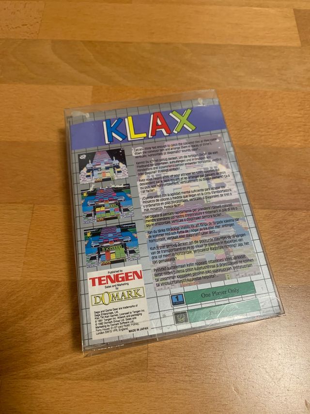 Juego Klax Sega Game Gear completo