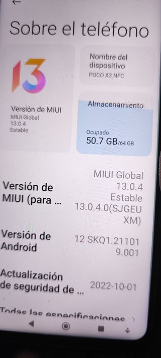 vendo smartphone marca poco X3 NFC