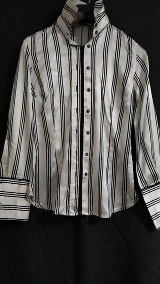 Camisa Satinada Zara Basic.