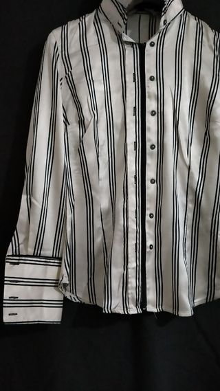 Camisa Satinada Zara Basic.