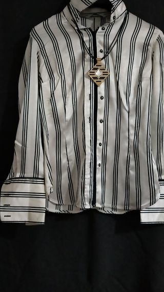 Camisa Satinada Zara Basic.
