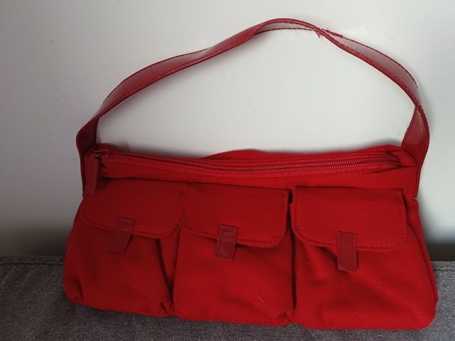 Bolso tela rojo