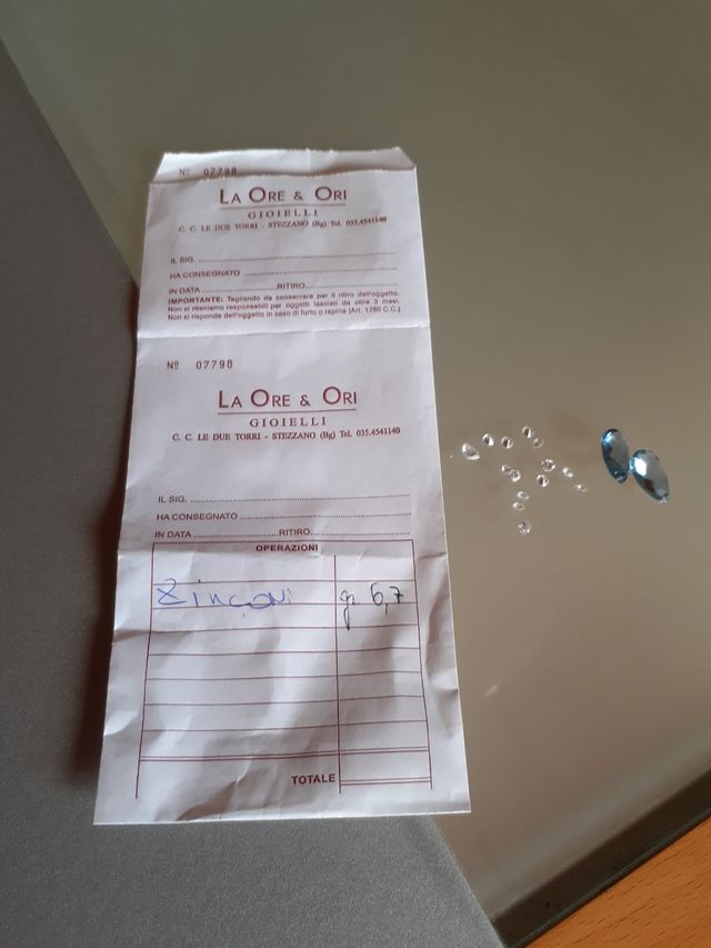 Zirconi varie dimensioni e colori