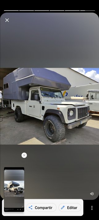 land Rover defender pick up overland camper