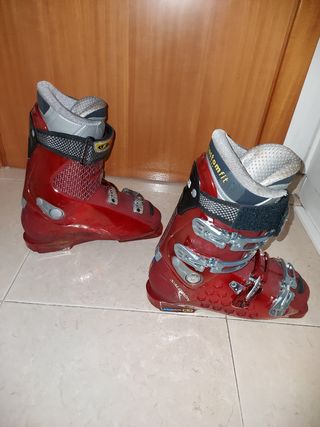 botas de esquí salomon rojas
