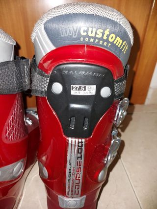 botas de esquí salomon rojas