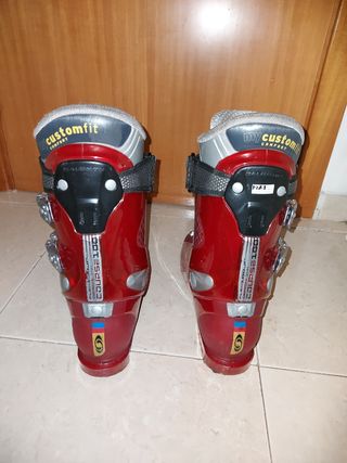 botas de esquí salomon rojas